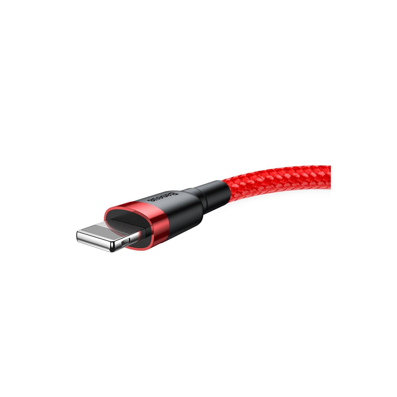 Baseus Cafule Kabel Strapazierfähiges Nylonkabel USB / Lightning QC3.0 2.4A 1M Rot (CALKLF-B09)