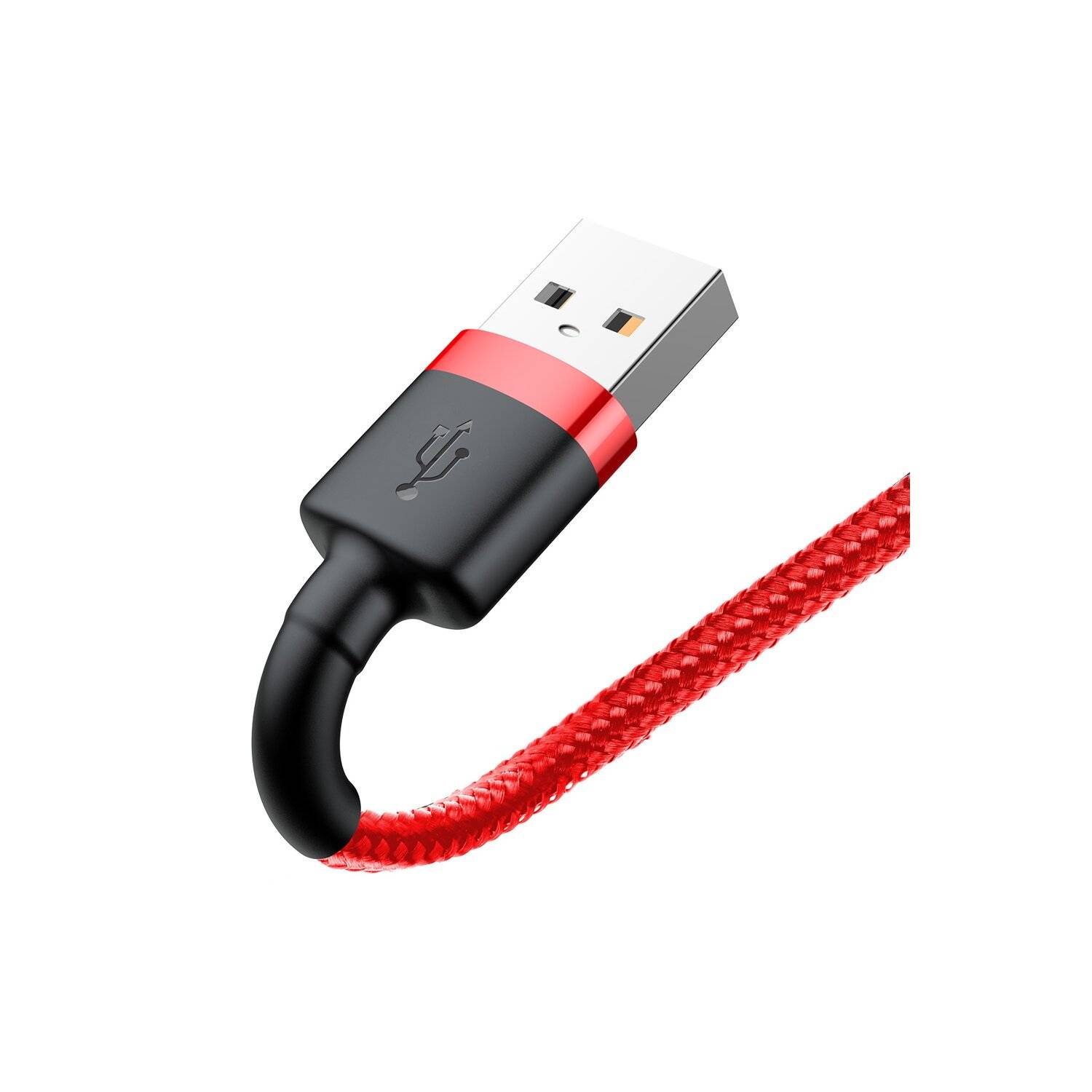 Baseus Cafule Kabel Strapazierfähiges Nylonkabel USB / Lightning QC3.0 2.4A 1M Rot (CALKLF-B09)