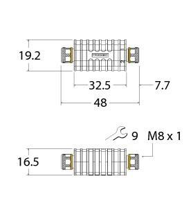 Turck Adapter AD-MFK4-MFK4