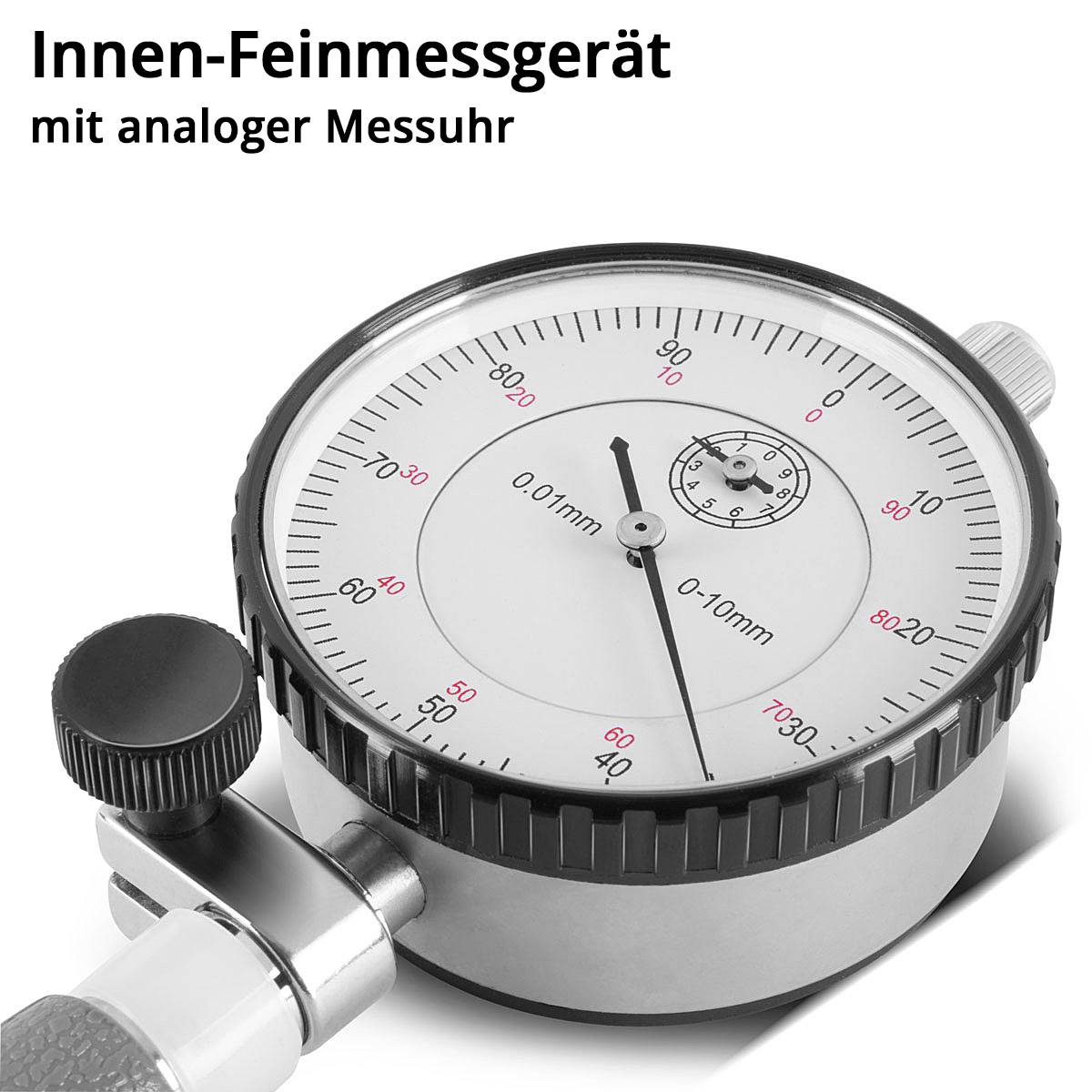 STAHLWERK Innen-Feinmessgerät mit analoger Messuhr, 18-50 mm Messbereich