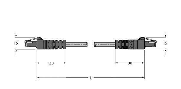 Turck Leitung für Industrial RJ45S RJ45S 841-6M