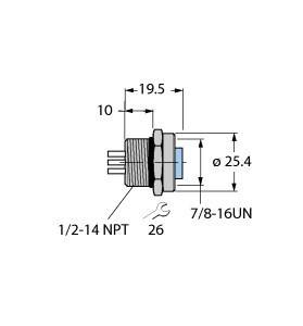 Turck DeviceNet Flanschkupp. RKF 57