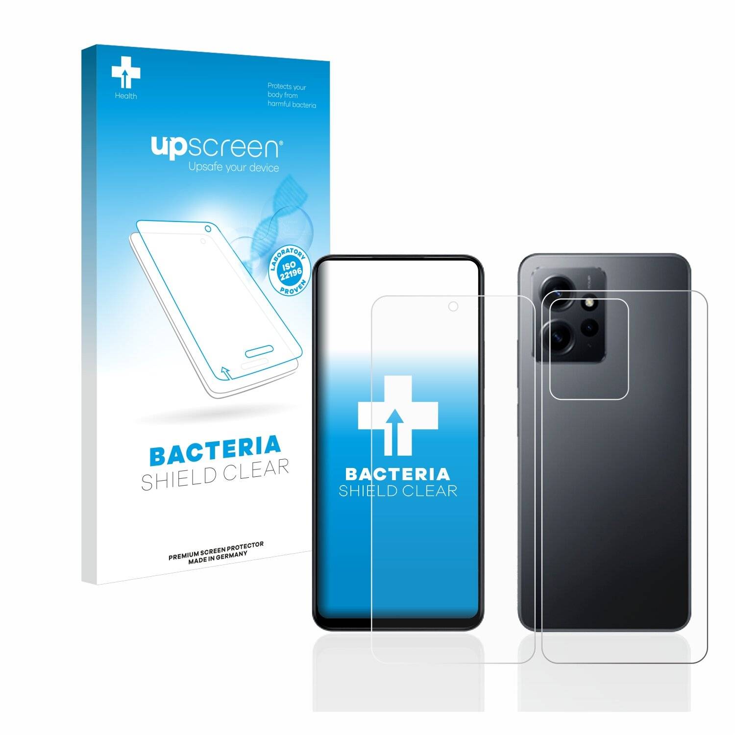 upscreen Bacteria Shield Clear Premium Antibakterielle Displayschutzfolie für Xiaomi Redmi