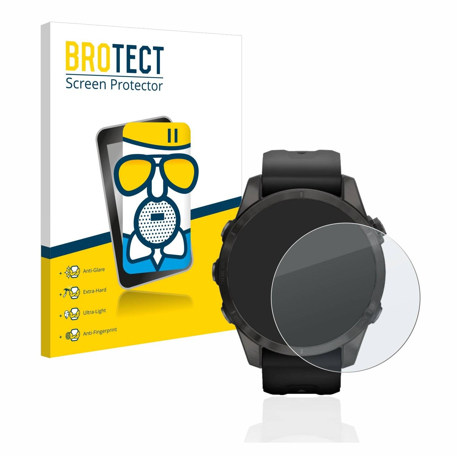 BROTECT AirGlass Matte Schutzglas Folie für Garmin Epix Pro (Gen 2) (42