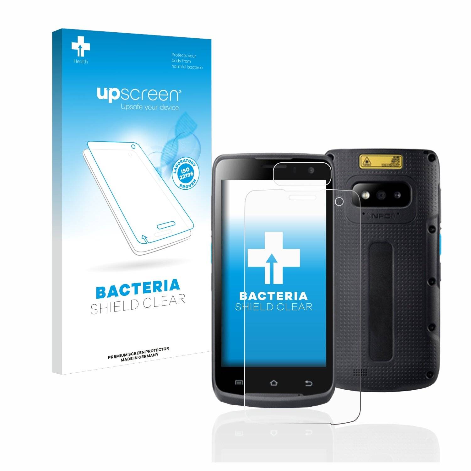 upscreen Bacteria Shield Clear Premium Antibakterielle Displayschutzfolie für Unitech EA500P