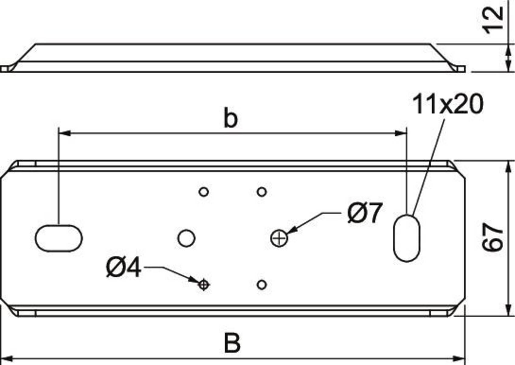 OBO Bettermann Auflager PLM SU 100 FS
