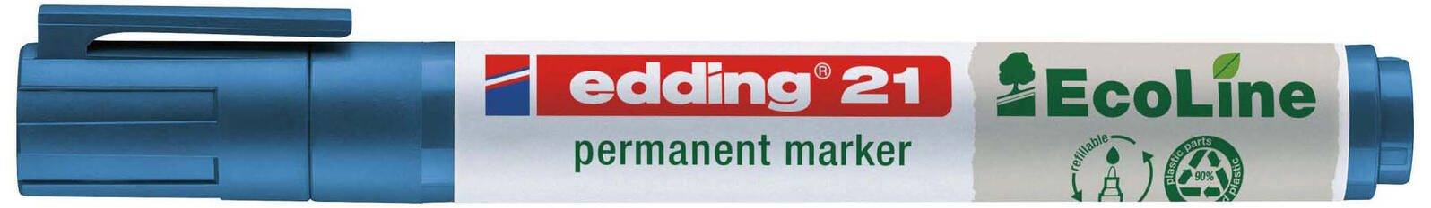 edding 21 EcoLine Permanentmarker 1.5 - 3.0 mm Blau 4-21003
