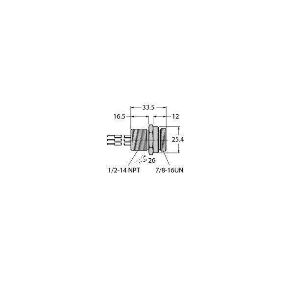 Turck Einbauflansch U-95306