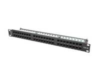 Lanberg PPU5-1048-B, RJ-45, Cat5e, Schwarz, Rackeinbau, 1U, T568A/B