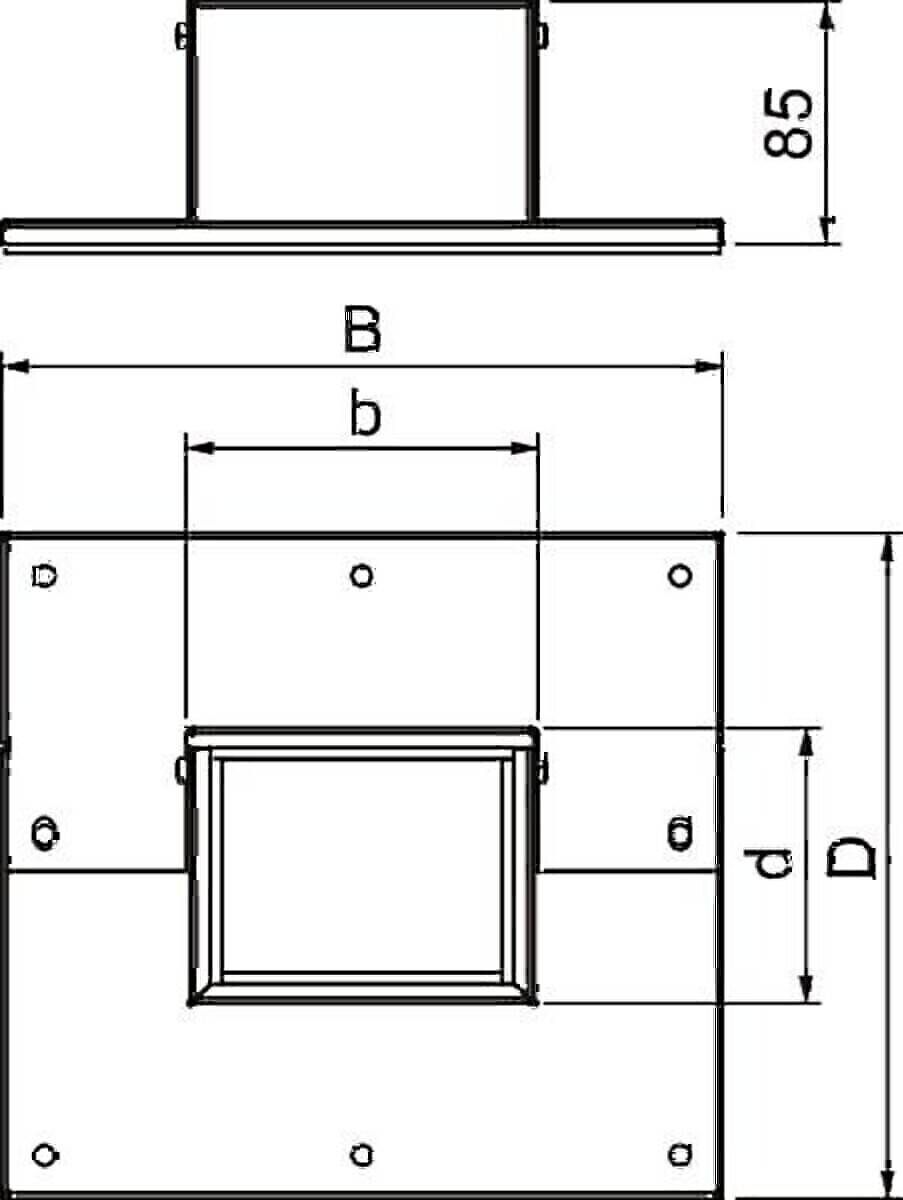 OBO Bettermann Wandanschlusskragen PLM WC 0810 RW