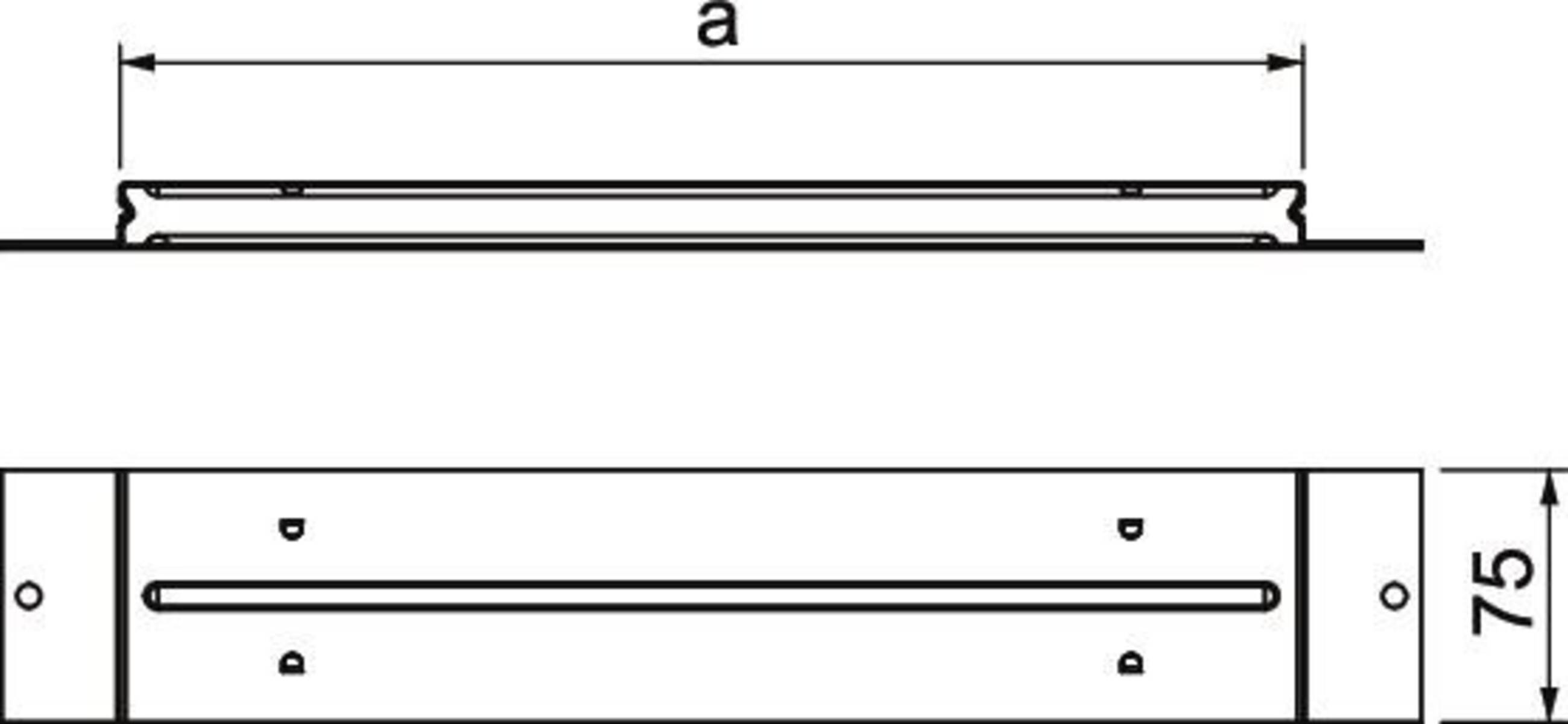 Schaltplan eines elektrischen Stromkreises mit horizontalen Linien, von oben nach unten beschriftet mit: 'a', unspezifizierte Komponenten dazwischen, 'b', unspezifizierte Komponenten, 'c'.