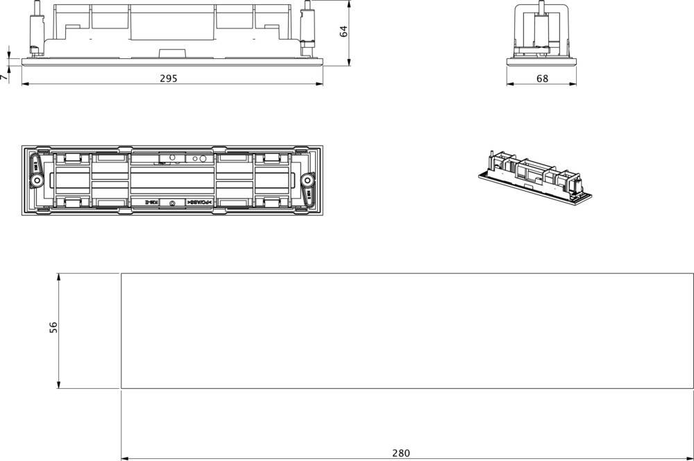 RP-Technik Einbaurahmen KSE-MB-SI