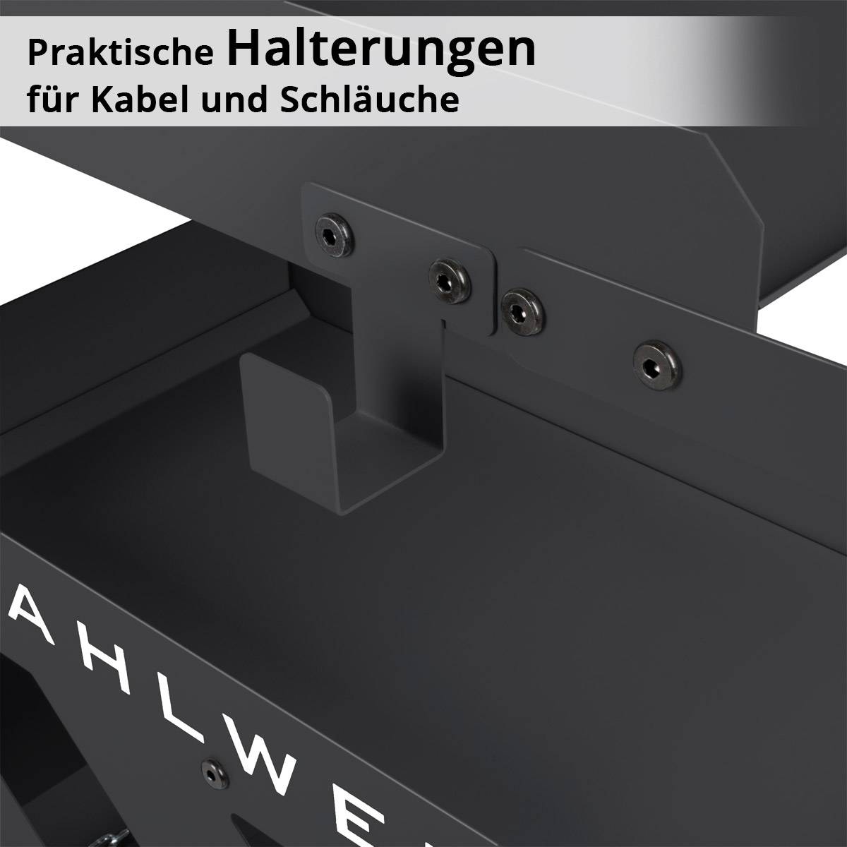 STAHLWERK Schweißwagen mit 1,5 mm Wandstärke mit Halterung für Schläuche