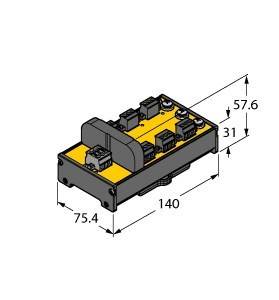 Turck Verteilerbaustein JRBS-40DC-6RV