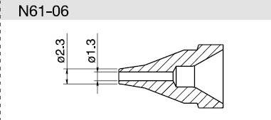 Entlötdüse Ø 1.3 mm Typ S