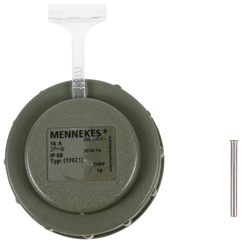 Mennekes Ersatzdeckel für Schuko Kupplung bronzegrün