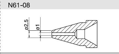 Entlötdüse Ø 1.0 mm, N61-08