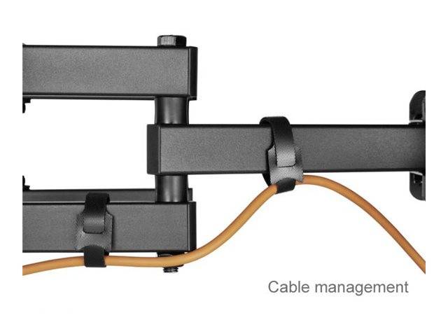 equip - Halterung - Voll beweglich - für LCD-Display / Curved LCD-Display - stainless steel, Kunststoff - Schwarz - Bild