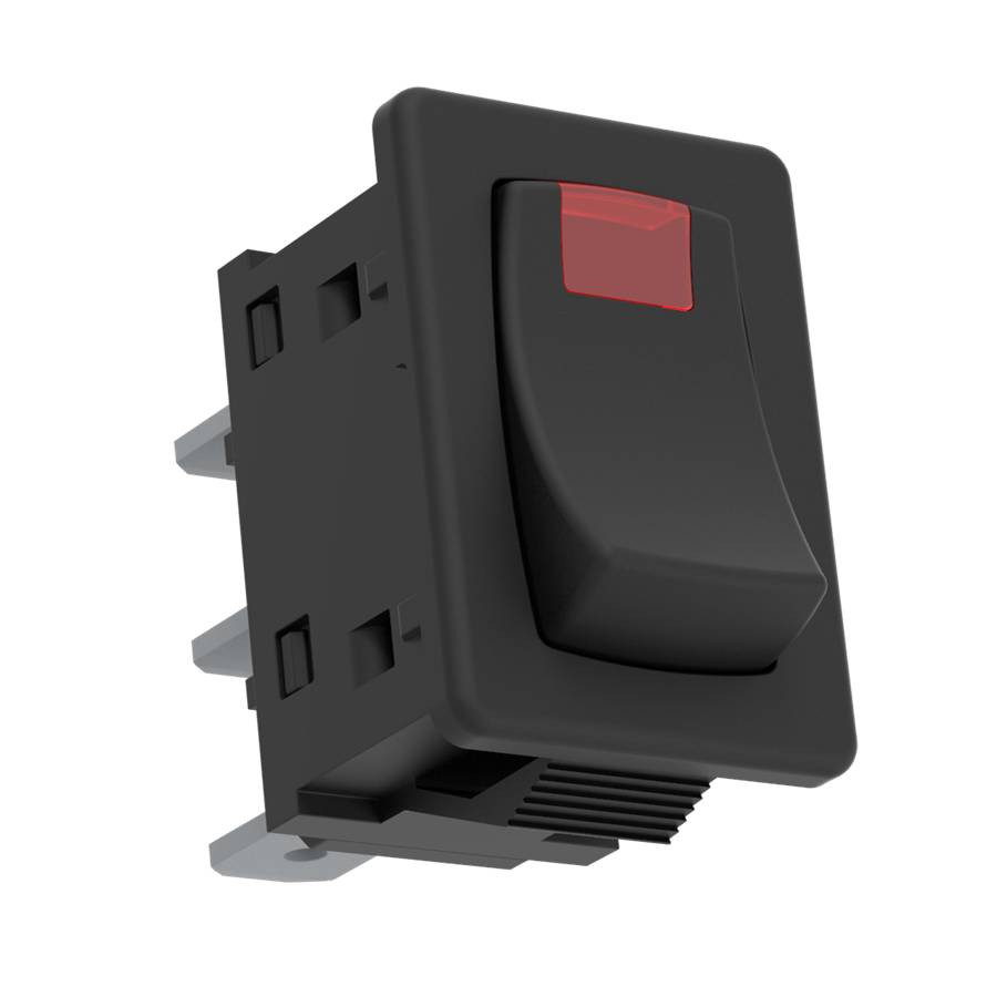 ELKO EP USS-07 Schalter mit Glimmlampe (rot), 6 A / 250 V AC
