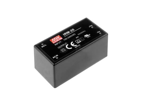 MEAN WELL - NETZTEIL - 1 AUSGANG - 20 W - GESCHLOSSENE BAUFORM - 12 V