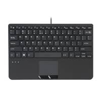 PERIXX - PERIBOARD-525 DE B Kabelgebundene Mini-USB-Tastatur mit Touchpad Scherentasten 2 - Touchpad - QWERTZ