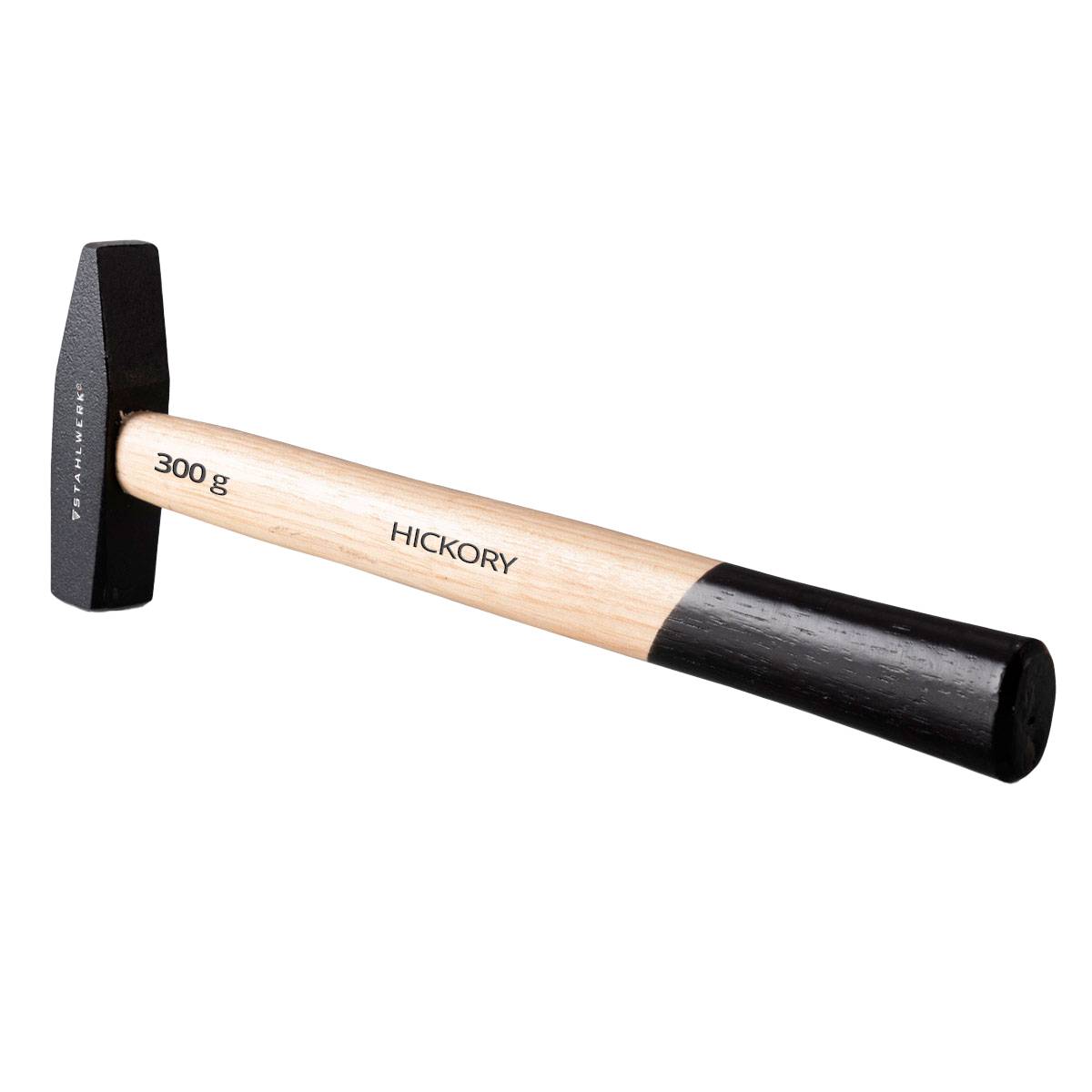 STAHLWERK 3 x Hammer Schlosserhammer 300g robuster Stahlkopf, Griff aus Hickory