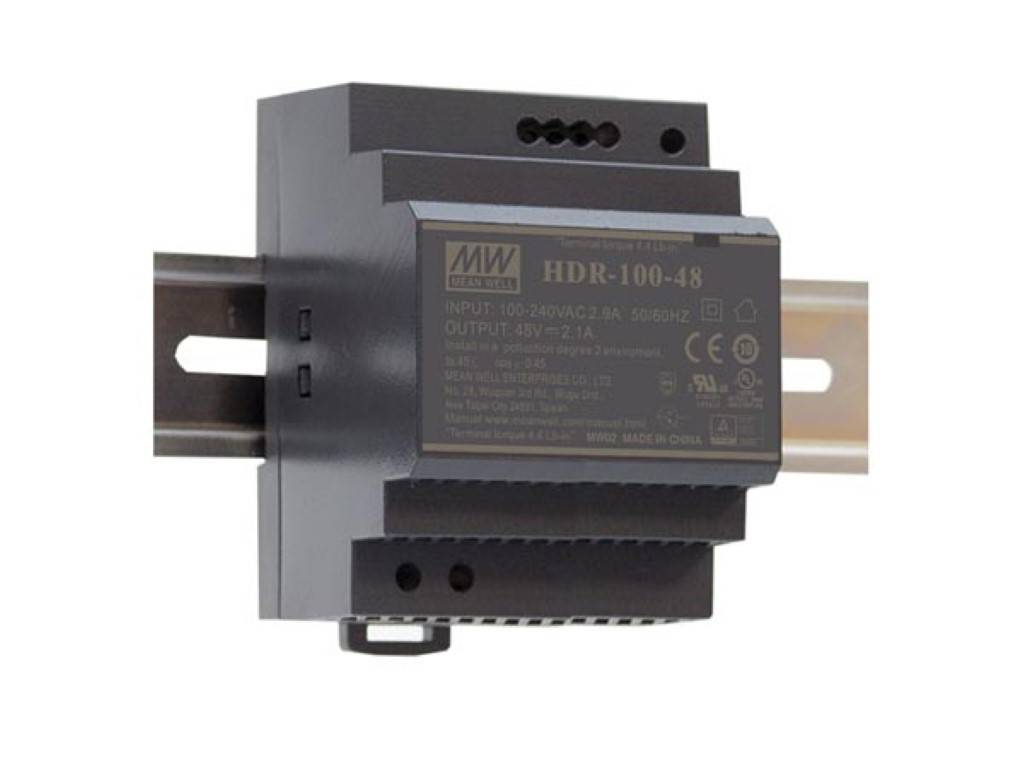 INDUSTRIE-NETZTEIL - 1 AUSGANG - HUTSCHIENENMONTAGE - 100 W - 12 V - 7.5 A