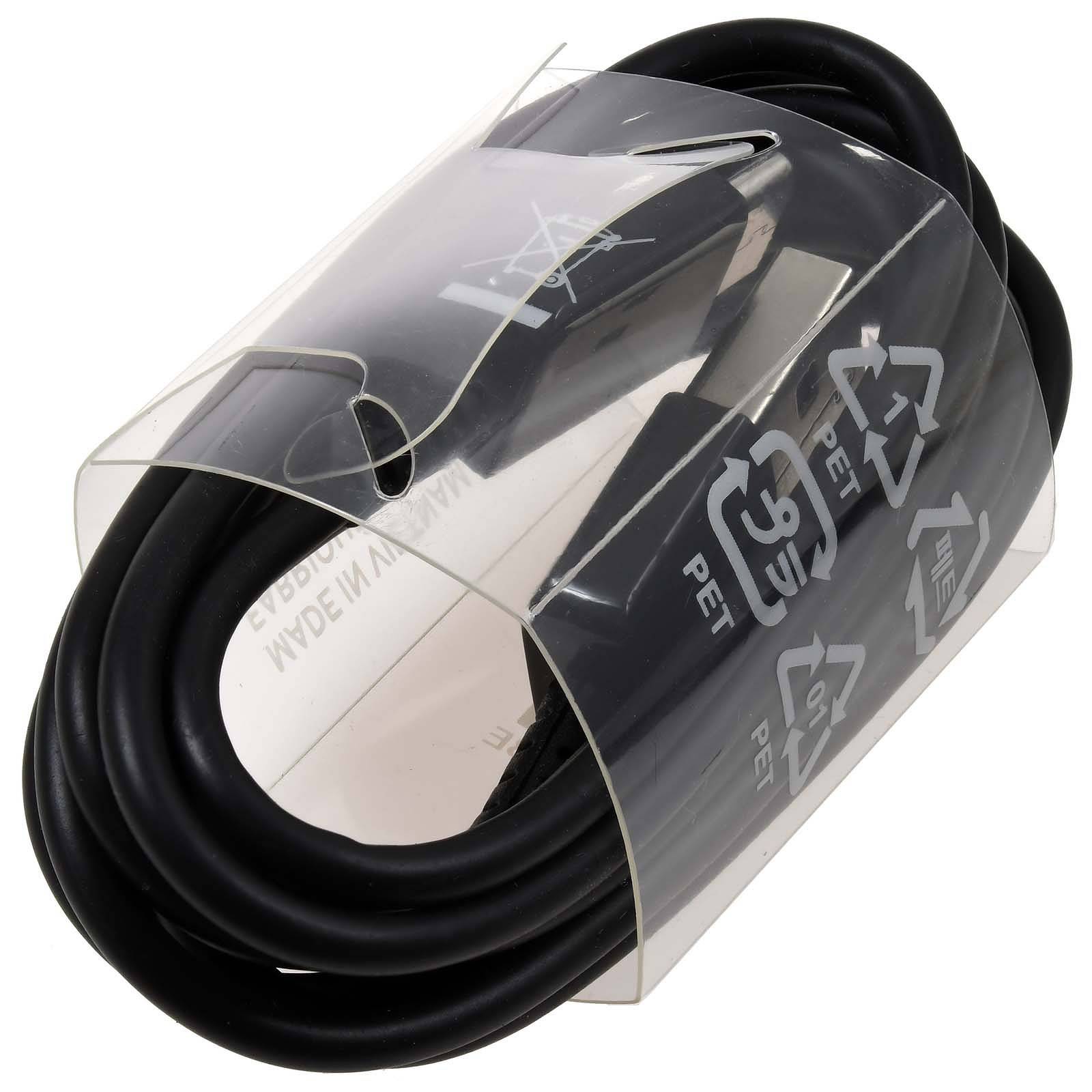 Samsung EP-DW700CBE USB-A - USB-C Kabel 1,5m Bulk Ersatzverpackung Schwarz