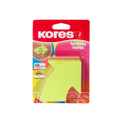 Kores Haftnotizen-Würfel "Pfeil", 70 x 70 mm, blanko