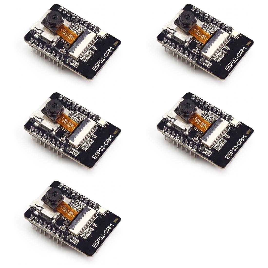 5 x ESP32-CAM Development Board inkl. OV2640 Kameramodul