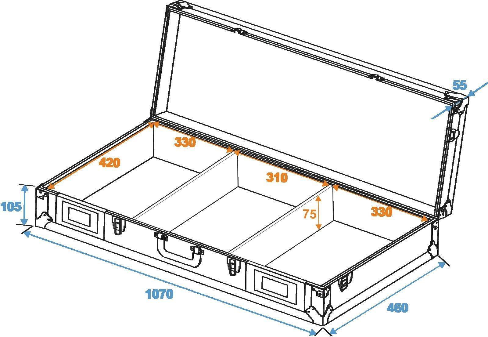 Universal-Konsole DIGI-2 2xCD/1xM-12 schw (30125356)