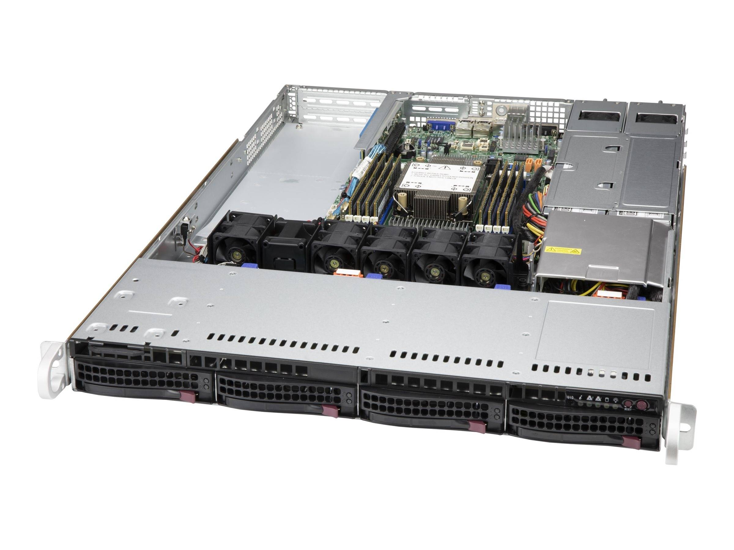 Supermicro Gehäuse SuperChassis 1U CSE-815TQC4-R504WB3 Black