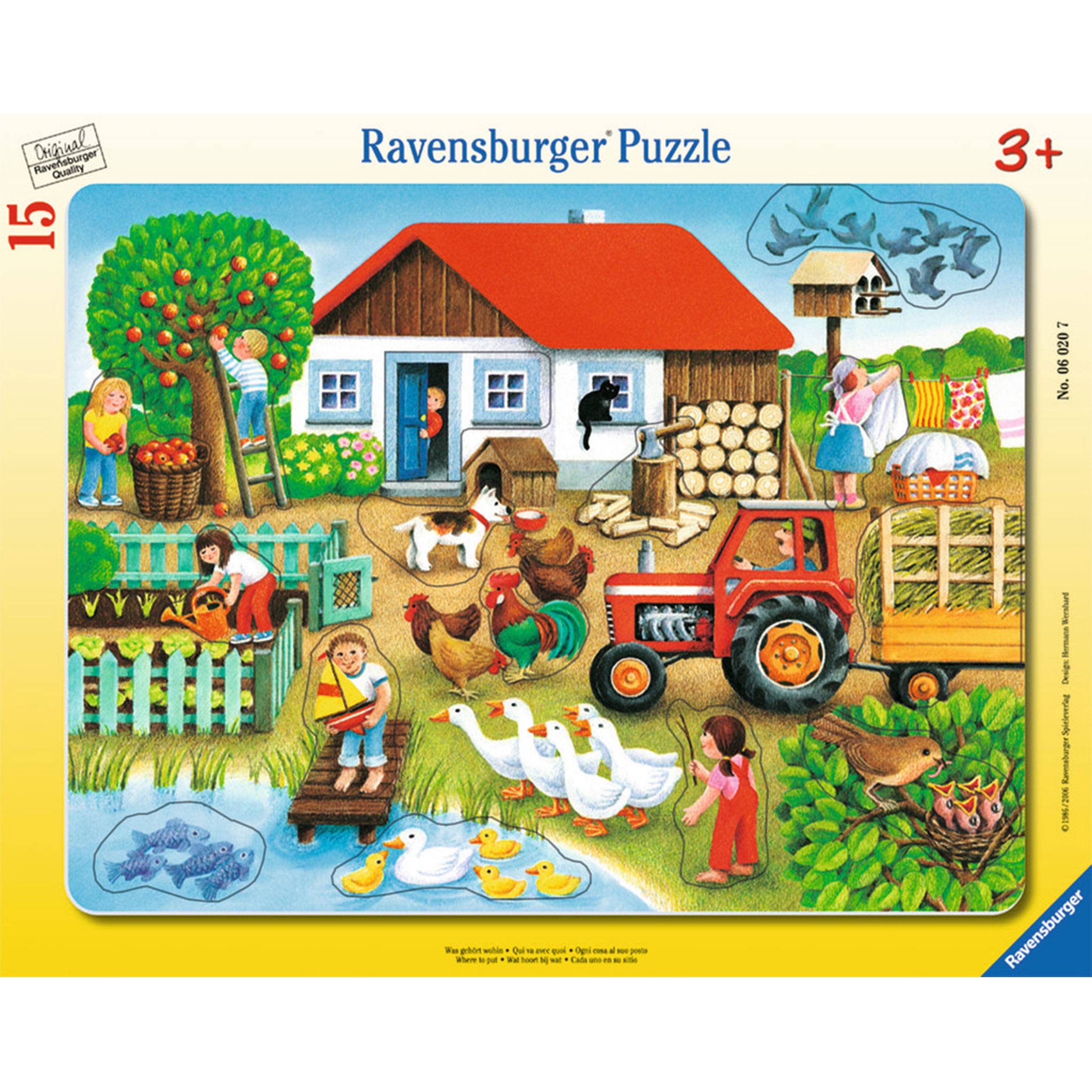 Ravensburger Puzzle Was Gehört Wohin? 15 Teile, 06020 7