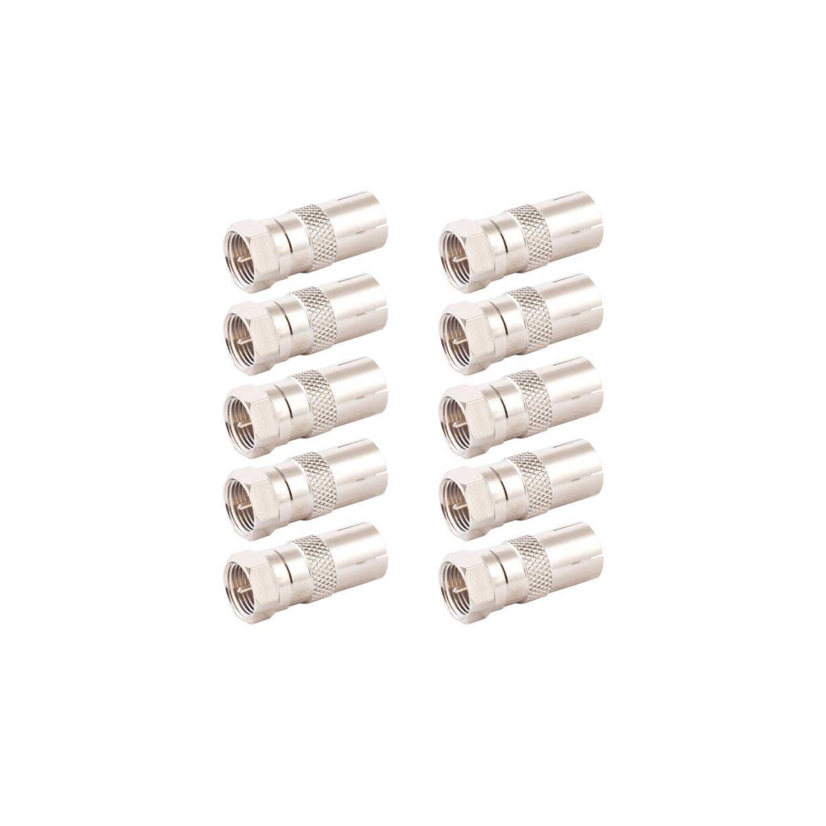 10x IEC-Buchse auf F-Stecker