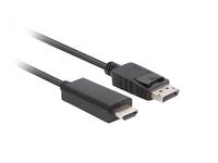 Lanberg CA-DPHD-11CC-0050-BK, DisplayPort, HDMI, 5 m, Schwarz