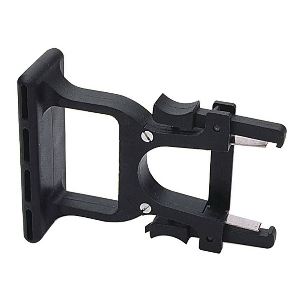 Ein schwarzer Heftklammernentferner mit einem Kunststoffgriff und Metallzangen, der entwickelt wurde, um Heftklammern aus Papier zu entfernen, indem seine Zangen unter der Heftklammer hindurchgeschoben werden.