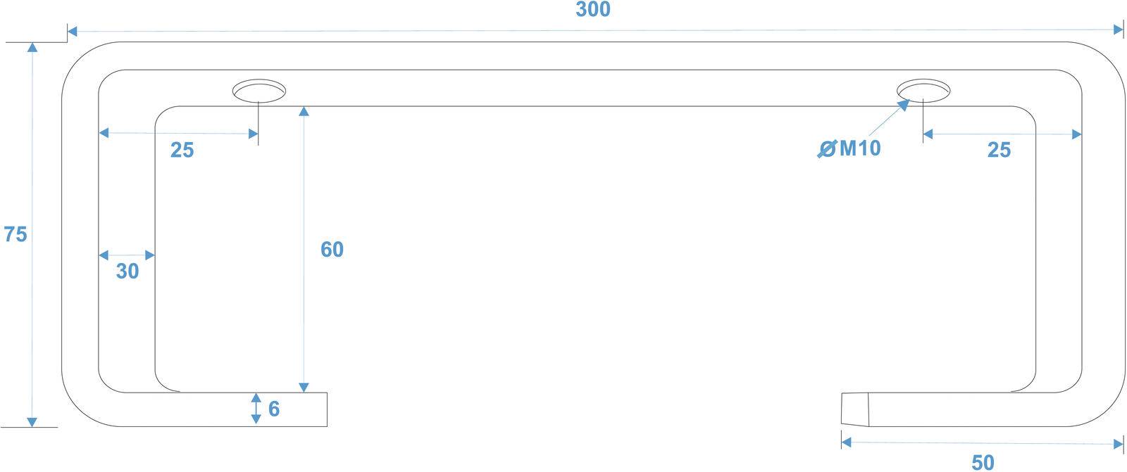 EUROLITE TCH-50/30 C-Haken silber