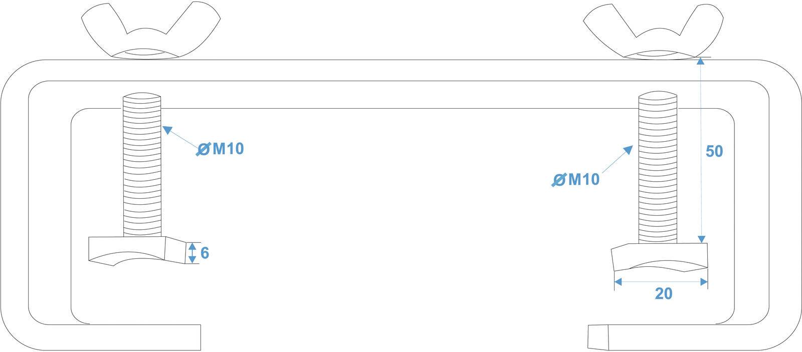 EUROLITE TCH-50/30 C-Haken silber