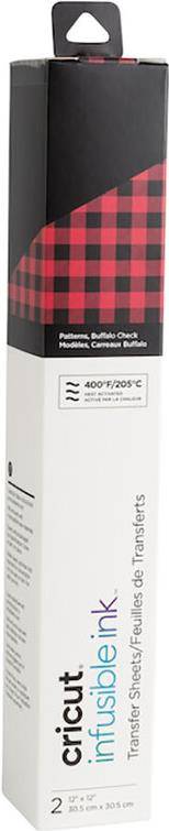 Cricut 2008772 Hitzetransfervinyl Hitzebeständige Vinylfolie Glattes wärmeübertragendes Vinyl 2 Blätter (2008772)