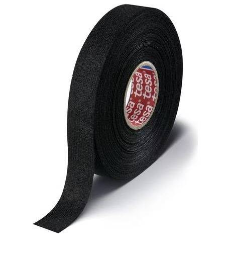 Tesa Gewebeband schwarz, 19mm x 15m, Schwarz (51608 19MMX15M)