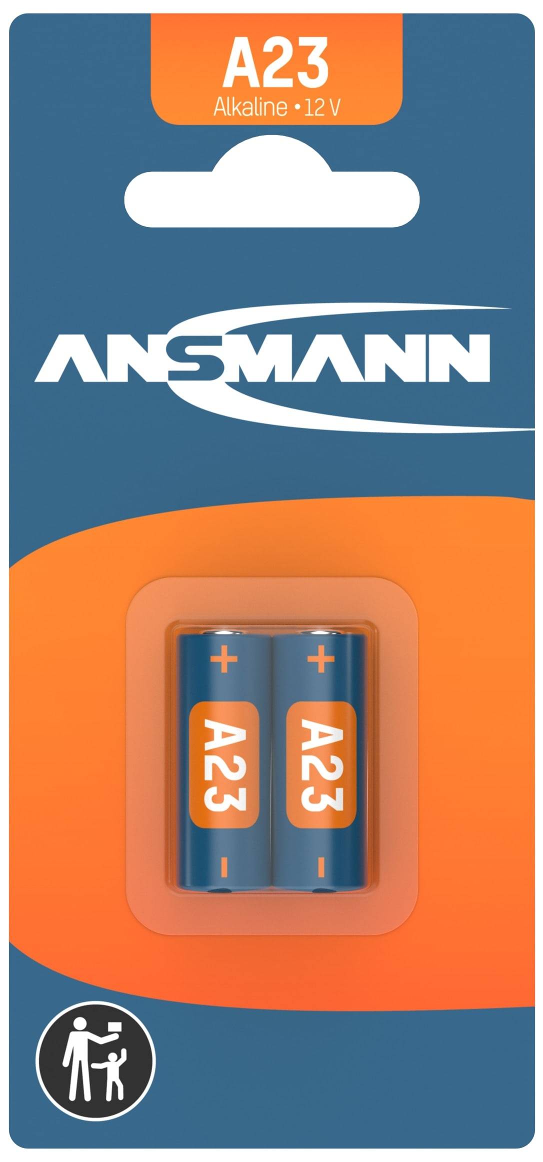 ANSMANN Batterie, Alkaline, A23 / LR23, 12 V, 2 Stück