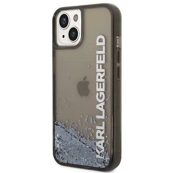 Karl Lagerfeld KLHCP14SLCKVK iPhone 14 6.1″ schwarz / schwarzes Hardcase Liquid Glitter Elong