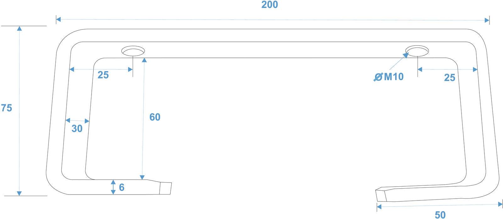 EUROLITE TCH-50/20 C-Haken silber