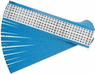 Brady, WM-67-99-PK, B-500, Drahtmarkierer, Vinyl, Weiß, 38mm (25 Karten á 33 Etik.) (012006)