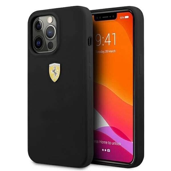 Ferrari FESIHCP13LBK iPhone 13 Pro / 6.1″ schwarz/schwarz Hardcase Silikon