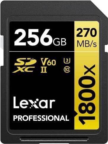 Lexar LSD1800256G-BNNNG Speicherkarte 256 GB SDXC Klasse 10 (LSD1800256G-BNNNG)