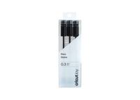 Cricut 2007088, Schwarz, Extrafein, 0,3 mm, Tinte auf Wasserbasis, 3 Stück(e), Box