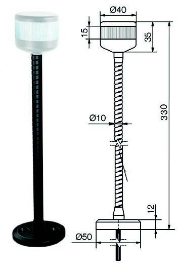 Scharnberger+Hasenbein LED-Aufbau-Signalleuchte 32016