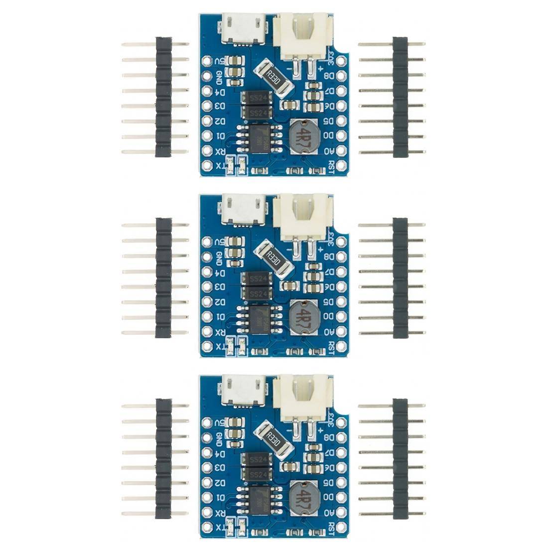 3 x Battery / LiPo Shield für D1 Mini