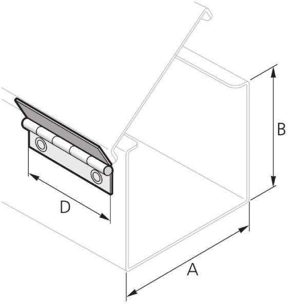 25 Stk. Pflitsch Deckelscharnier DS 40 S